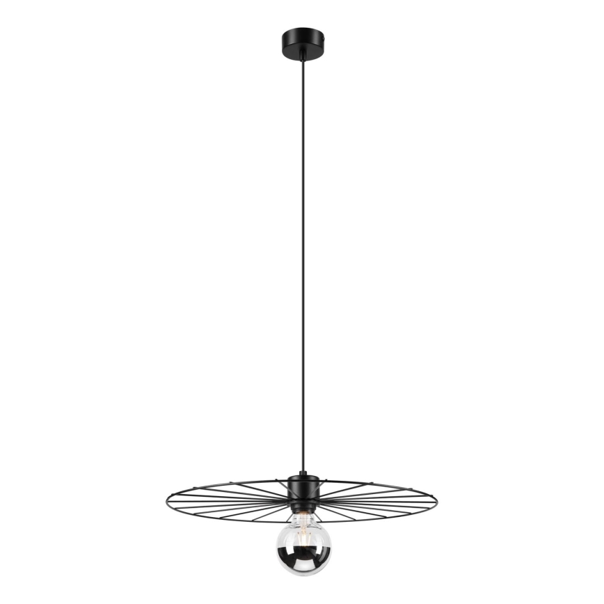 Κρεμαστό φωτιστικό οροφής MONTANA 1xE27/15W/230V διάμετρος 45 cm μαύρο