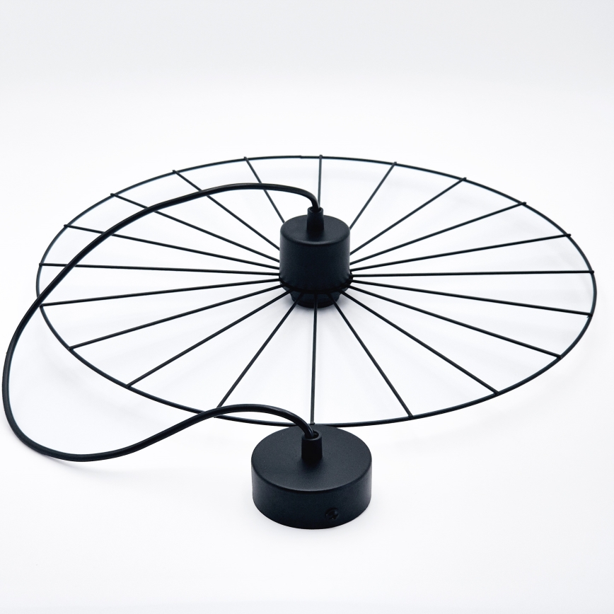 Κρεμαστό φωτιστικό οροφής MONTANA 1xE27/15W/230V διάμετρος 45 cm μαύρο