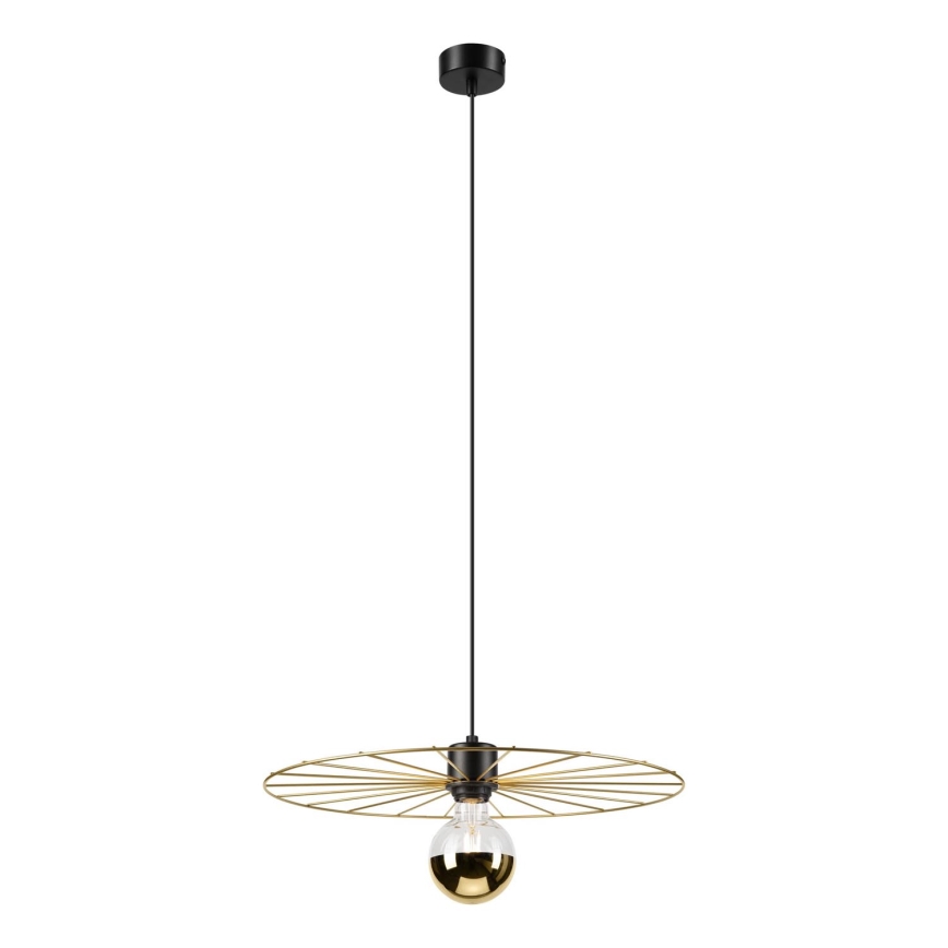 Κρεμαστό φωτιστικό οροφής MONTANA 1xE27/15W/230V διάμετρος 45 cm χρυσό/μαύρο