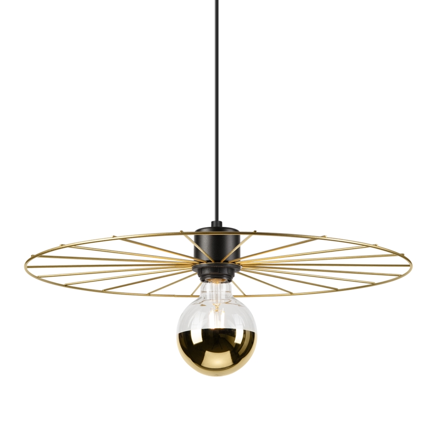Κρεμαστό φωτιστικό οροφής MONTANA 1xE27/15W/230V διάμετρος 45 cm χρυσό/μαύρο