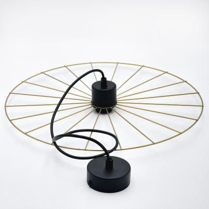 Κρεμαστό φωτιστικό οροφής MONTANA 1xE27/15W/230V διάμετρος 45 cm χρυσό/μαύρο