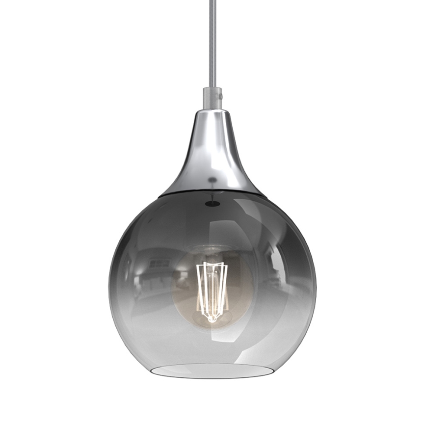 Κρεμαστό φωτιστικό οροφής MONTE 1xE27/60W/230V δ. 15 cm ματ χρώμιο