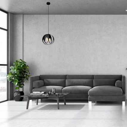 Κρεμαστό φωτιστικό οροφής  MOONLIGHT 1xE27/15W/230V μαύρο