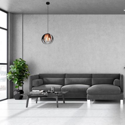 Κρεμαστό φωτιστικό οροφής MOONLIGHT 1xE27/15W/230V μαύρο/χάλκινο
