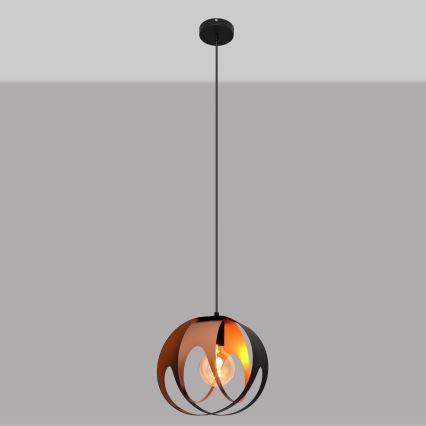 Κρεμαστό φωτιστικό οροφής MOONLIGHT 1xE27/15W/230V μαύρο/χάλκινο