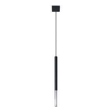 Κρεμαστό φωτιστικό οροφής MOSAIC 1xG9/12W/230V μαύρο/γυαλιστερό χρώμιο