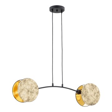 Κρεμαστό φωτιστικό οροφής MOTIF 2xE14/10W/230V χρυσό