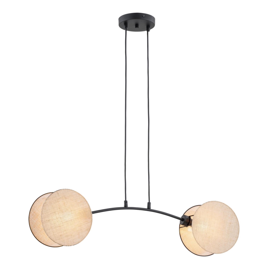 Κρεμαστό φωτιστικό οροφής MOTIF 2xE27/15W/230V μπεζ