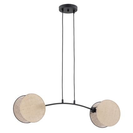 Κρεμαστό φωτιστικό οροφής MOTIF 2xE27/15W/230V μπεζ