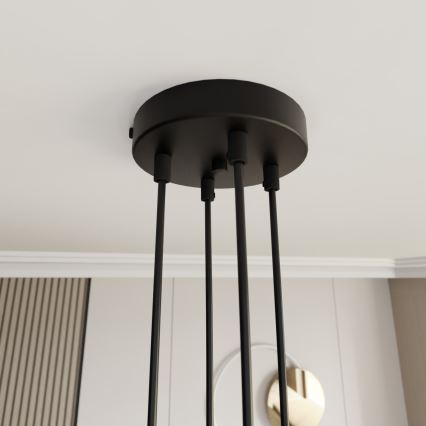 Κρεμαστό φωτιστικό οροφής MOTIF 4xE14/10W/230V μπεζ