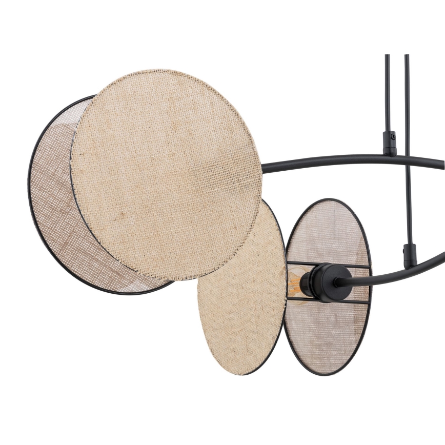 Κρεμαστό φωτιστικό οροφής MOTIF 4xE14/10W/230V μπεζ