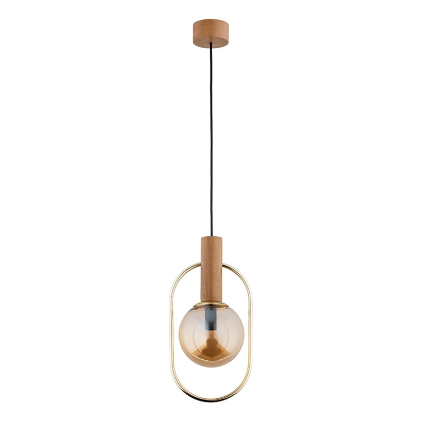 Κρεμαστό φωτιστικό οροφής MUFI 1xE14/10W/230V χρυσό/μπεζ