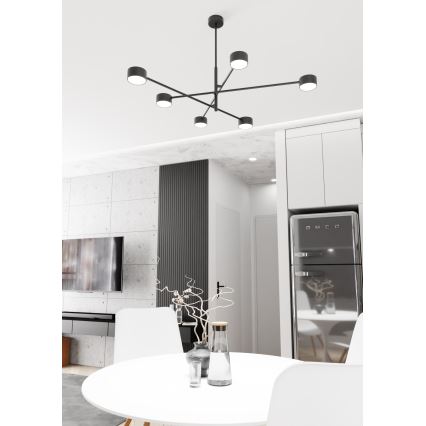 Κρεμαστό φωτιστικό οροφής NATSU 6xGX53/12W/230V μαύρο