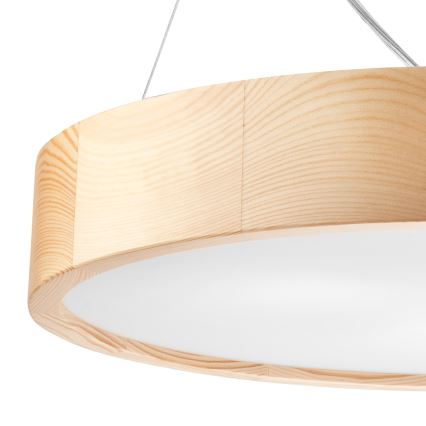 Κρεμαστό φωτιστικό οροφής NATURAL 3xE27/60W/230V ø 47 cm πεύκο