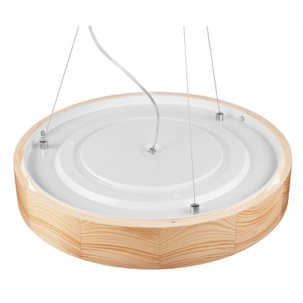 Κρεμαστό φωτιστικό οροφής NATURAL 3xE27/60W/230V ø 47 cm πεύκο