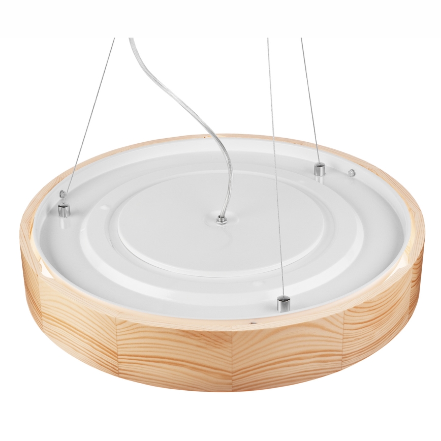 Κρεμαστό φωτιστικό οροφής NATURAL 3xE27/60W/230V ø 47 cm πεύκο