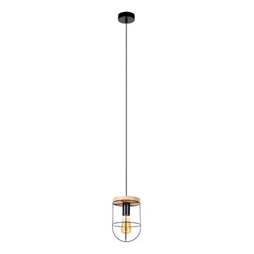 Κρεμαστό φωτιστικό οροφής NETUNO 1xE27/60W/230V δρυς