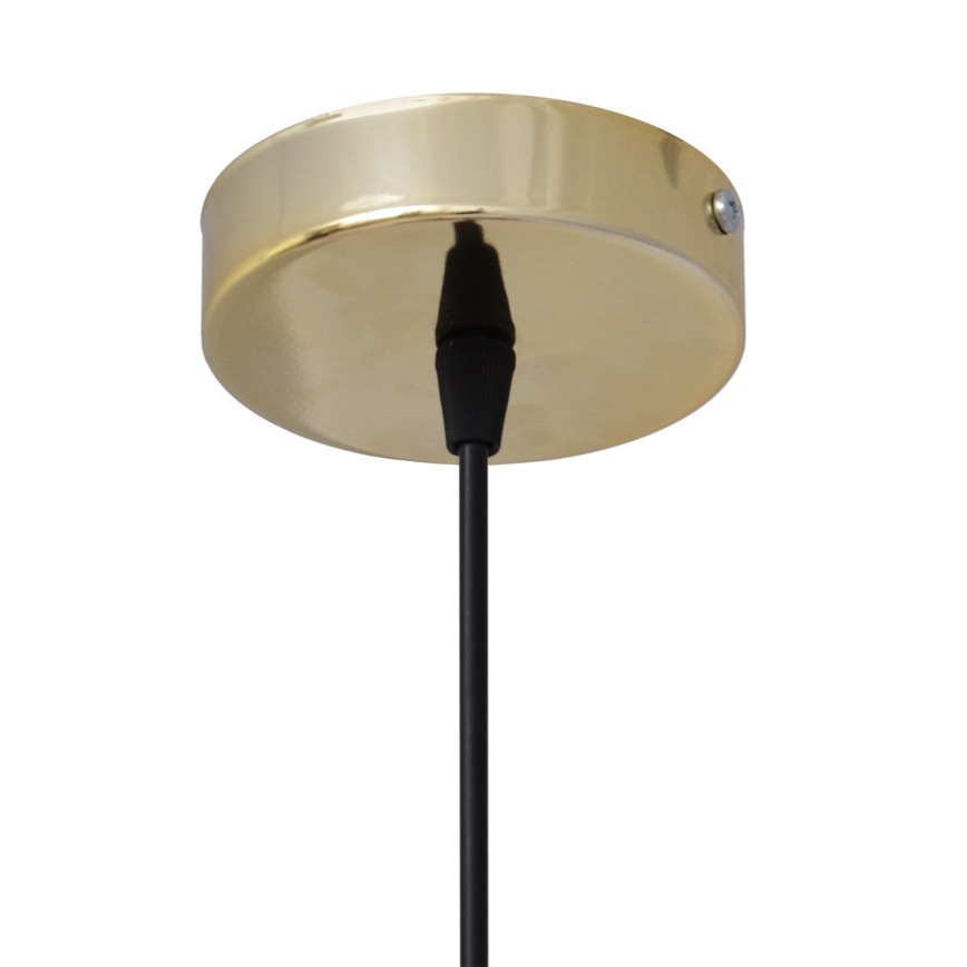 Κρεμαστό φωτιστικό οροφής NEWTON 1xE27/15W/230V μαύρο/χρυσό
