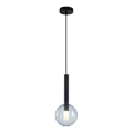 Κρεμαστό φωτιστικό οροφής NIKO 1xG9/9W/230V διάμετρος 15 cm μαύρο