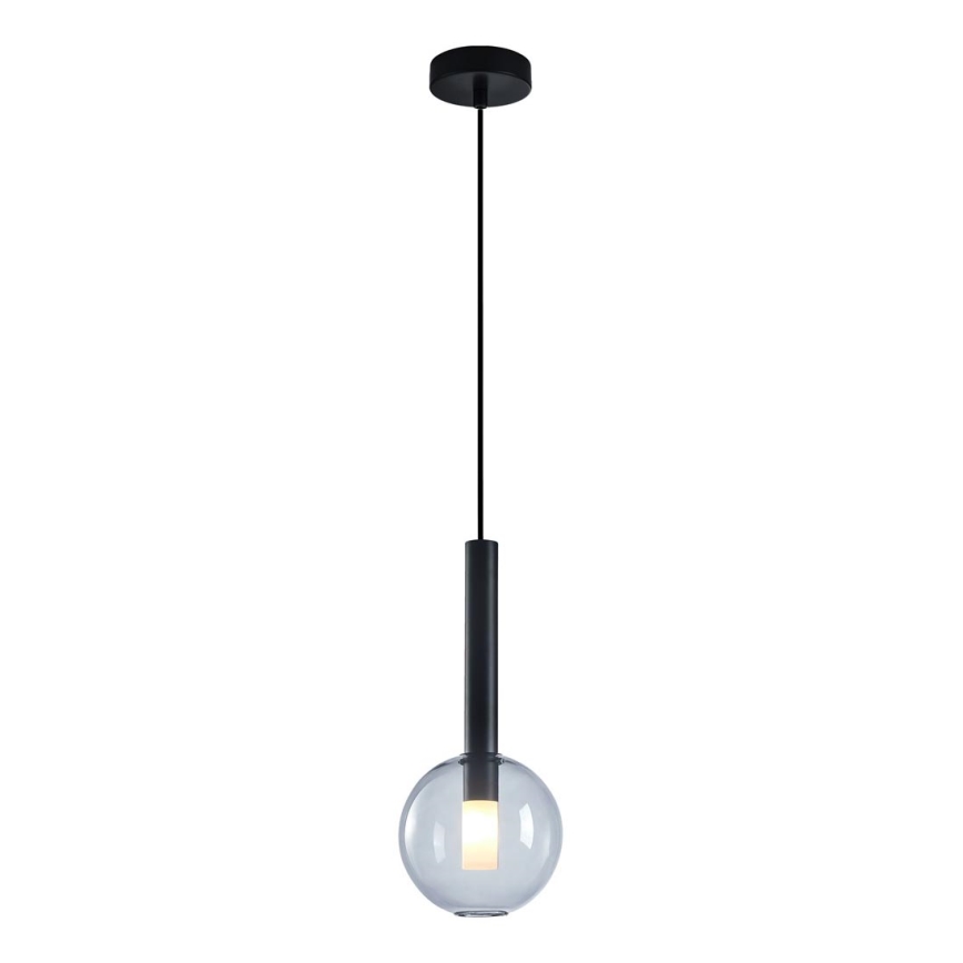 Κρεμαστό φωτιστικό οροφής NIKO 1xG9/9W/230V διάμετρος 15 cm μαύρο