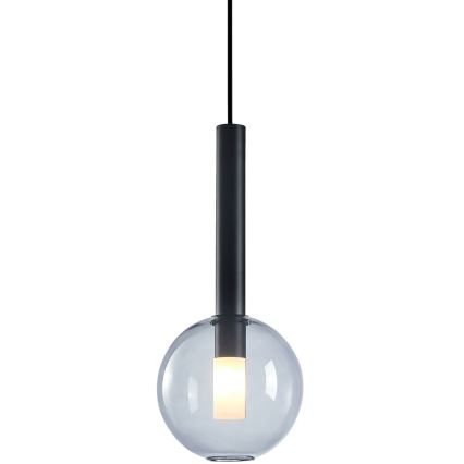 Κρεμαστό φωτιστικό οροφής NIKO 1xG9/9W/230V διάμετρος 15 cm μαύρο