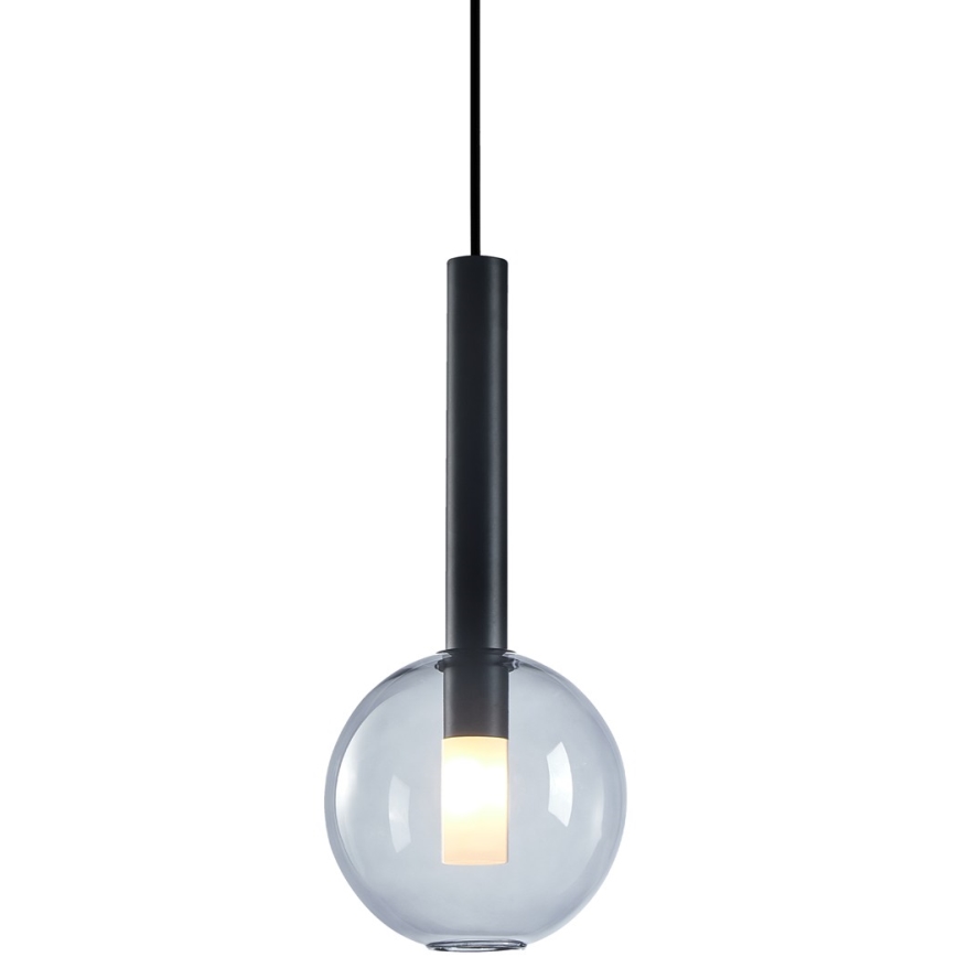 Κρεμαστό φωτιστικό οροφής NIKO 1xG9/9W/230V διάμετρος 15 cm μαύρο