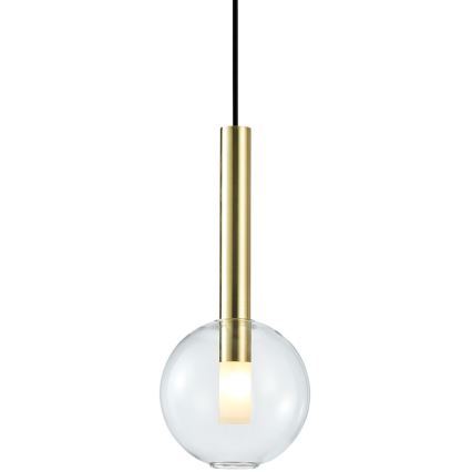 Κρεμαστό φωτιστικό οροφής NIKO 1xG9/9W/230V διάμετρος 15 cm χρυσό