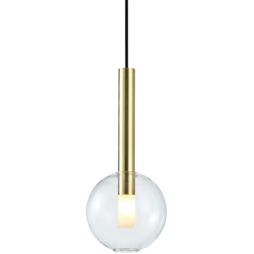 Κρεμαστό φωτιστικό οροφής NIKO 1xG9/9W/230V διάμετρος 15 cm χρυσό