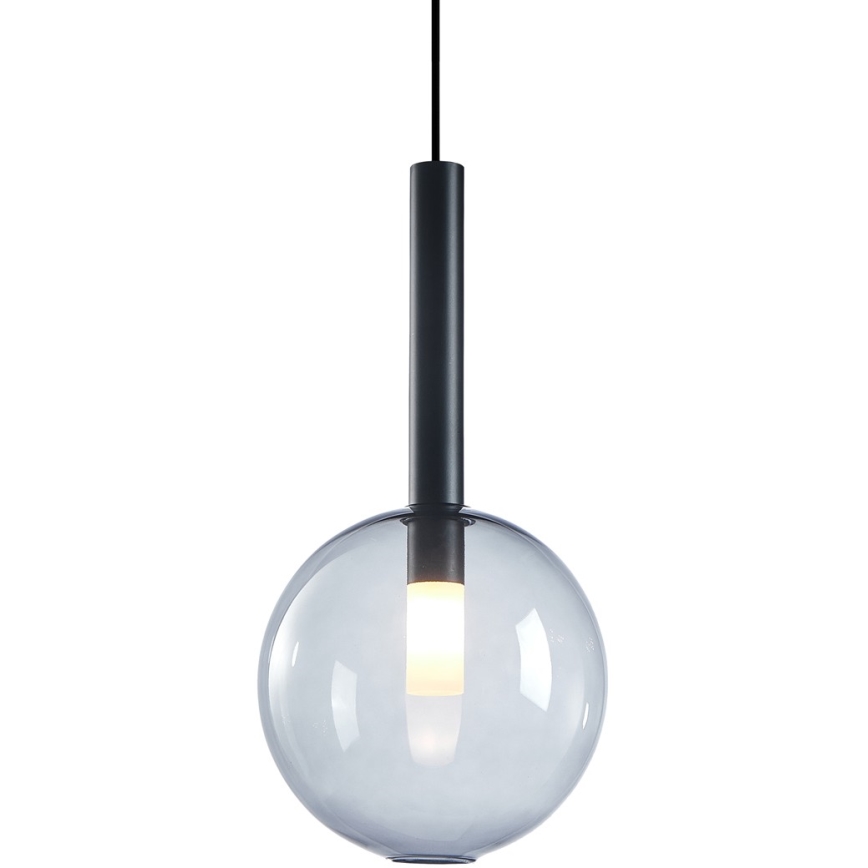 Κρεμαστό φωτιστικό οροφής NIKO 1xG9/9W/230V διάμετρος 20 cm μαύρο