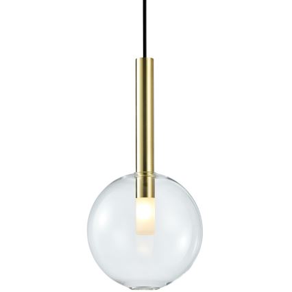 Κρεμαστό φωτιστικό οροφής NIKO 1xG9/9W/230V διάμετρος 20 cm χρυσό