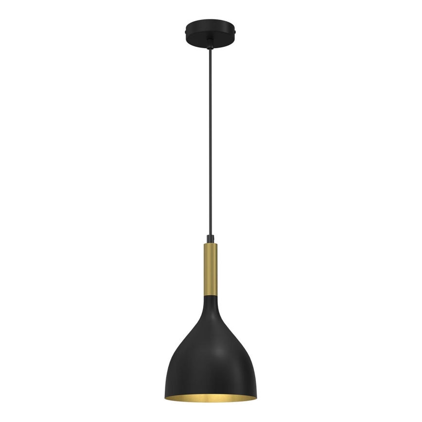 Κρεμαστό φωτιστικό οροφής NOAK 1xE27/15W/230V μαύρο/χρυσό