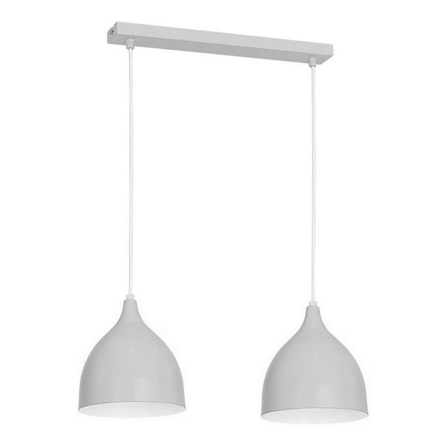 Κρεμαστό φωτιστικό οροφής NOAK 2xE27/15W/230V γκρι