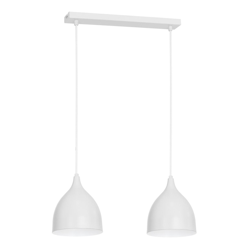 Κρεμαστό φωτιστικό οροφής NOAK 2xE27/15W/230V λευκό