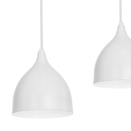 Κρεμαστό φωτιστικό οροφής NOAK 4xE27/15W/230V γκρι