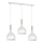 Κρεμαστό φωτιστικό οροφής NOAK WOOD 3xE27/15W/230V λευκό/οξιά