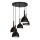 Κρεμαστό φωτιστικό οροφής NOAK WOOD 5xE27/15W/230V μαύρο/οξιά