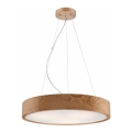 Κρεμαστό φωτιστικό οροφής OAK 3xE27/60W/230V δρυς ø 47,5 cm