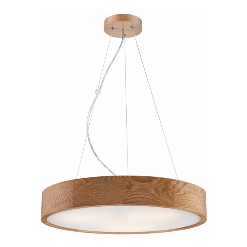 Κρεμαστό φωτιστικό οροφής OAK 3xE27/60W/230V δρυς ø 47,5 cm