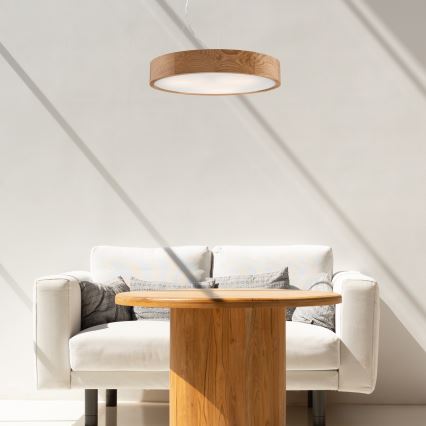 Κρεμαστό φωτιστικό οροφής OAK 3xE27/60W/230V δρυς ø 47,5 cm