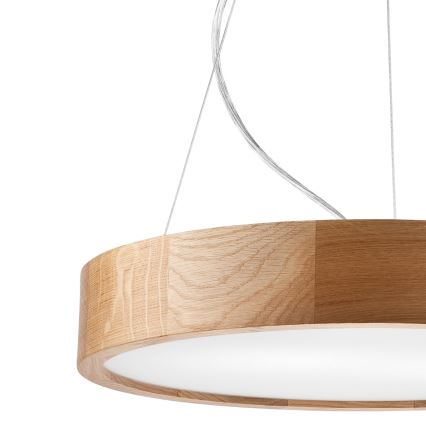 Κρεμαστό φωτιστικό οροφής OAK 3xE27/60W/230V δρυς ø 47,5 cm