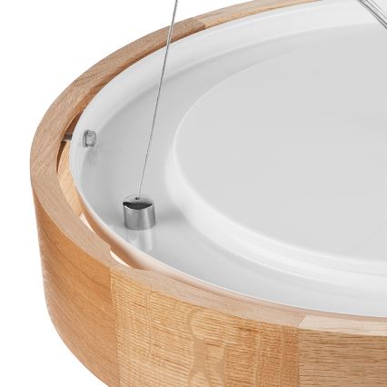 Κρεμαστό φωτιστικό οροφής OAK 3xE27/60W/230V δρυς ø 47,5 cm