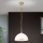 Κρεμαστό φωτιστικό οροφής OLD LAMP 1xE27/40W/230V διάμετρος 30 cm λευκό/ορείχαλκος