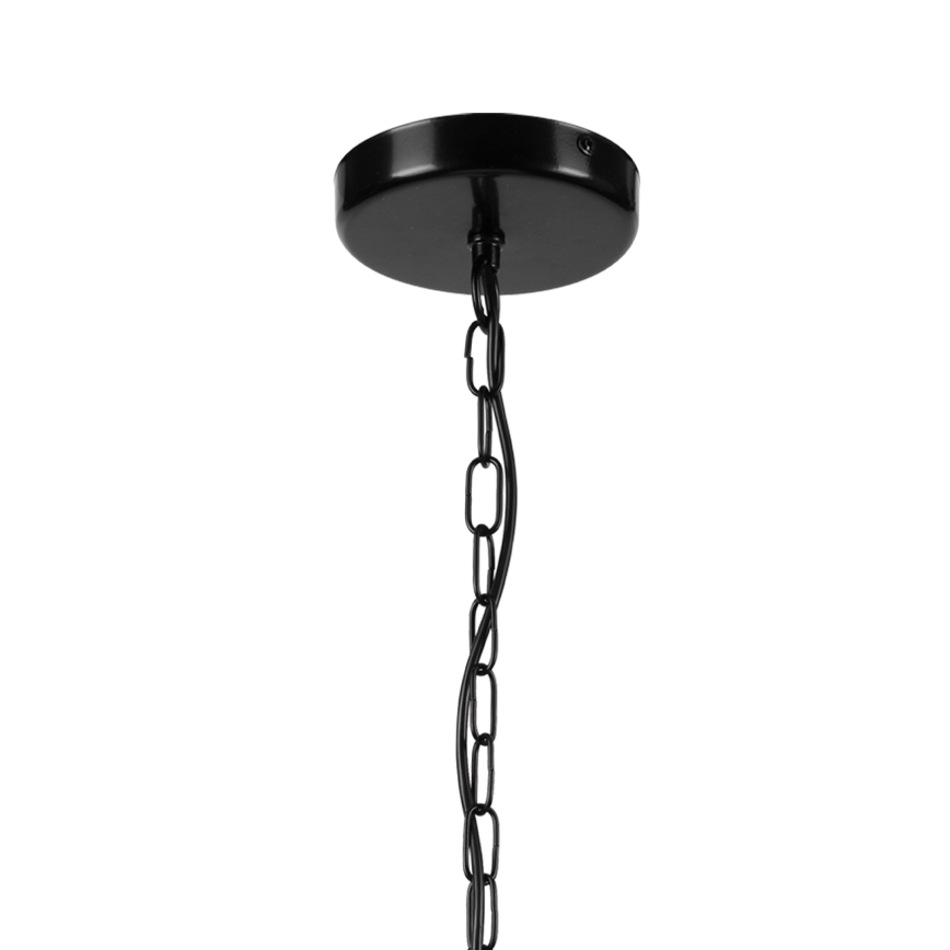 Κρεμαστό φωτιστικό οροφής ONDA 1xE27/15W/230V μαύρο/δρυς