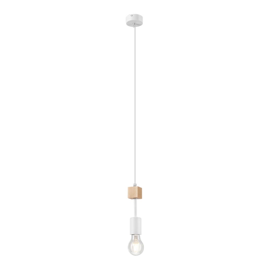 Κρεμαστό φωτιστικό οροφής ORAZIO 1xE27/60W/230V οξιά