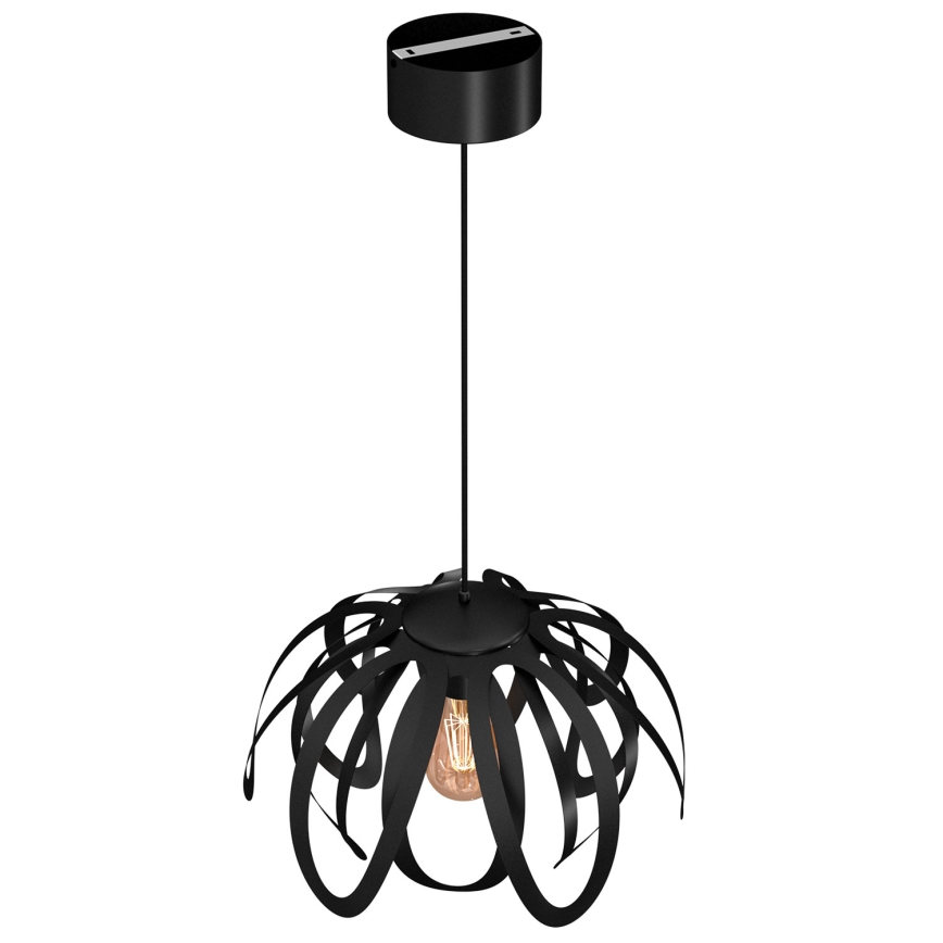 Κρεμαστό φωτιστικό οροφής ORCHID 1xE27/60W/230V μαύρο