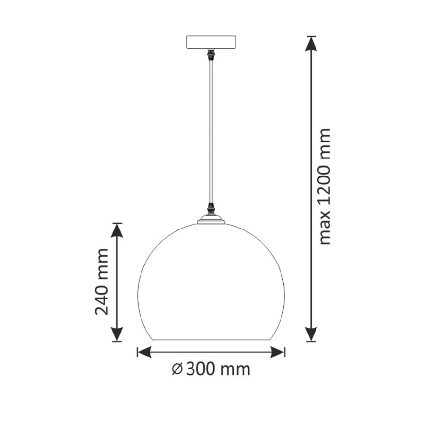 Κρεμαστό φωτιστικό οροφής OTIS 1xE27/20W/230V διάμετρος 30 cm