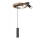 Κρεμαστό φωτιστικό οροφής OTIS 1xG9/5W/230V + 2xE27/15W/230V δρυς