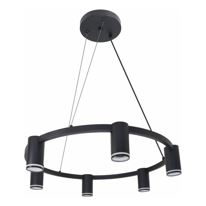 Κρεμαστό φωτιστικό οροφής PARIS 6xGU10/12W/230V μαύρο