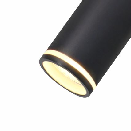 Κρεμαστό φωτιστικό οροφής PARIS 6xGU10/12W/230V μαύρο