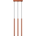 Κρεμαστό φωτιστικό οροφής PASTELO 3xG9/8W/230V κόκκινο